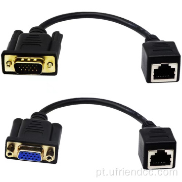 Conector VGA/RJ45 personalizado Cabo de data de alta velocidade